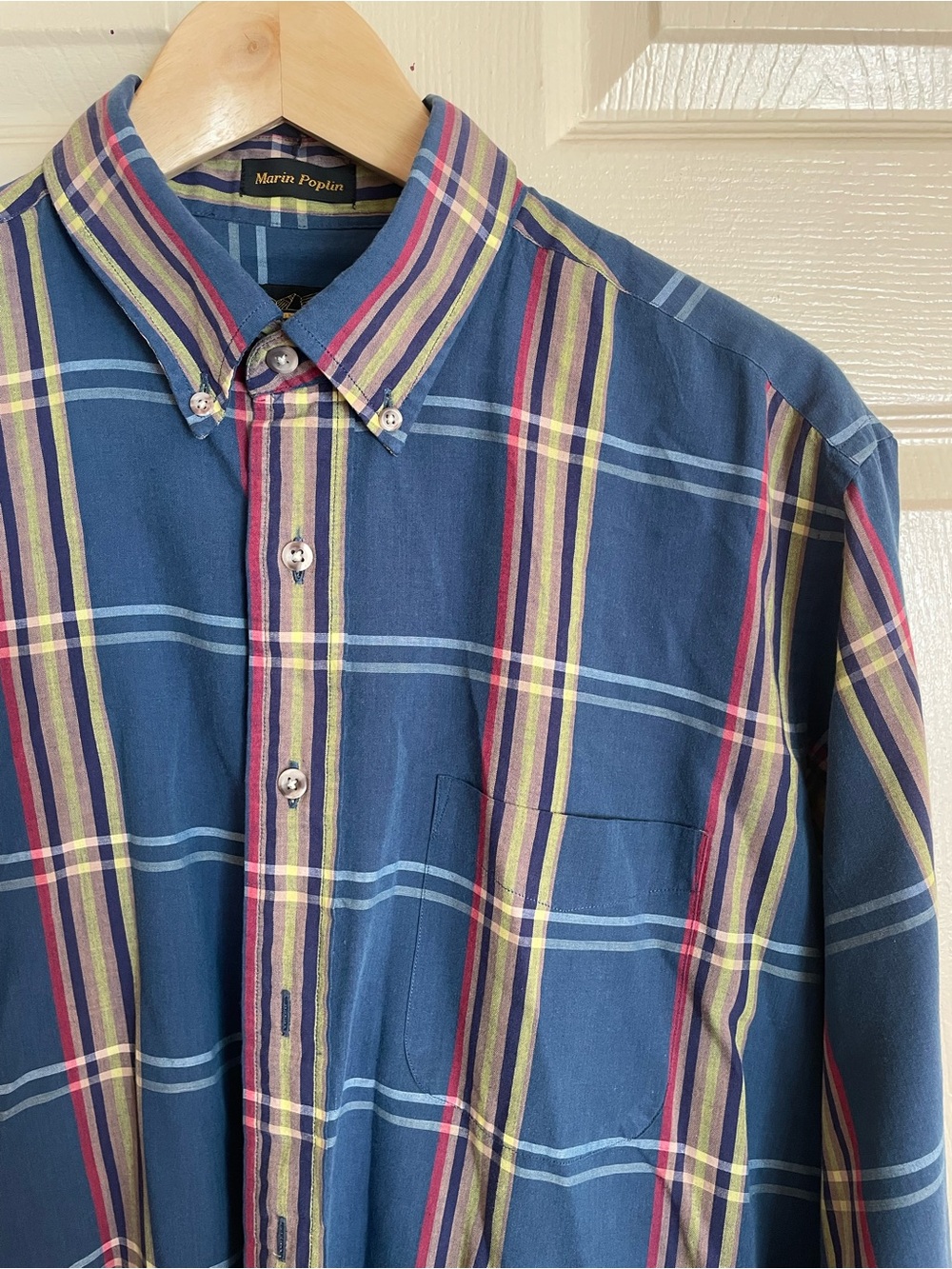 Eddie Bauer Multicolor Plaid Poplin Button-Down Shirt